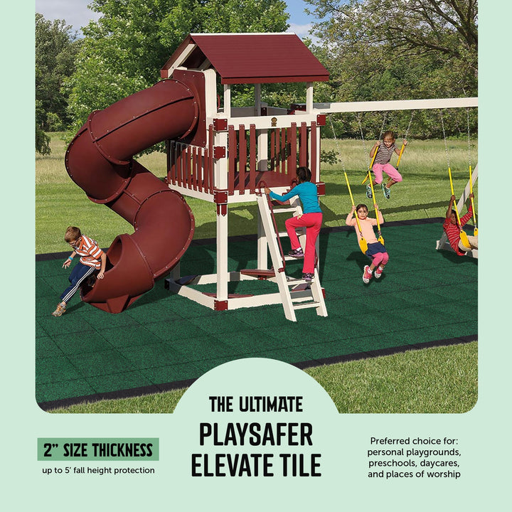 Rubber Mulch Playsafer Elevate Tile 2''