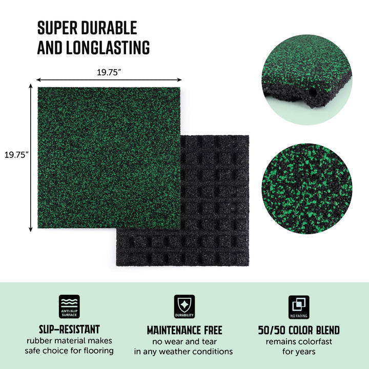 Rubber Mulch Playsafer Elevate Tile 2''