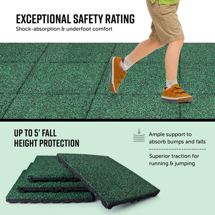 Rubber Mulch Playsafer Elevate Tile 2''