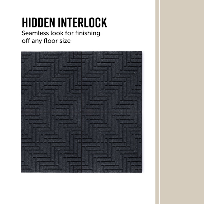 IMC Outdoor Living GroundSmart 16” x 16” Smartloc Herringbone Rubber Pavers