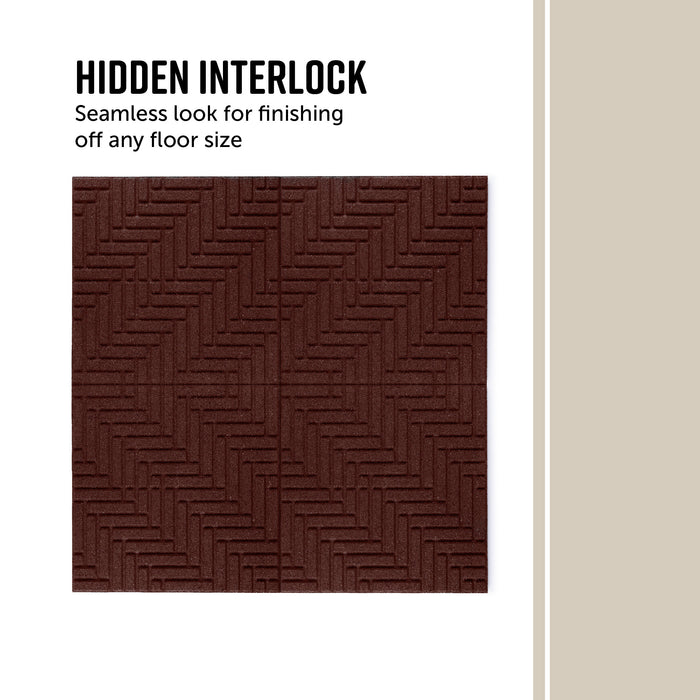 IMC Outdoor Living GroundSmart 16” x 16” Smartloc Herringbone Rubber Pavers