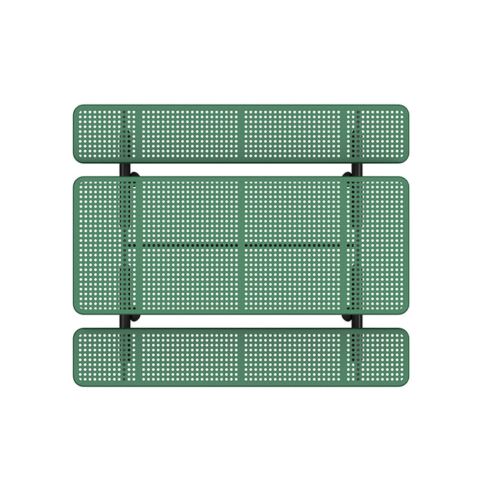Wisdom 6' Rectangular Picnic Table Perforated Pattern QSSAP-21001-110