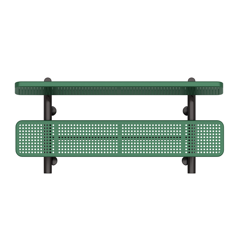 Wisdom Expanded Steel 6' Park Bench-Green QSSAP-21002-110