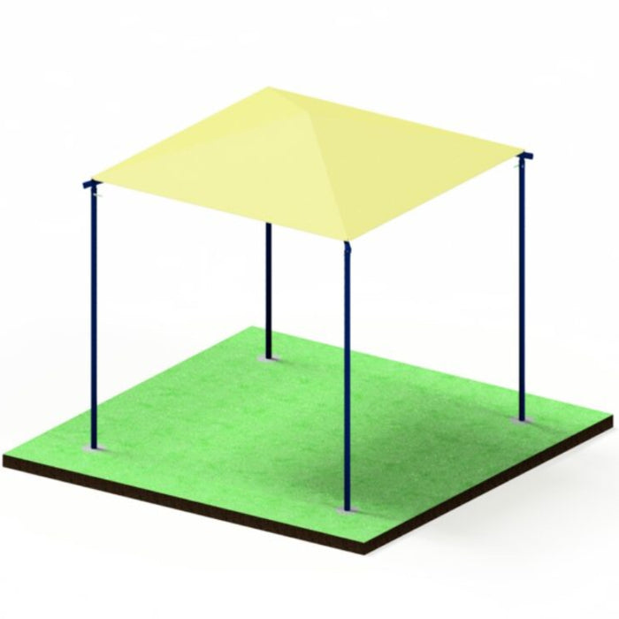 Childforms Commercial Shades 15' x 15' Pyramid Shade, 8' Entry Height SHD-151508
