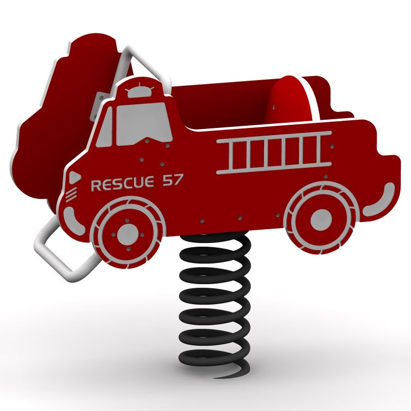 Childforms Single Seat Fire Truck Spring Rider SPR-00008