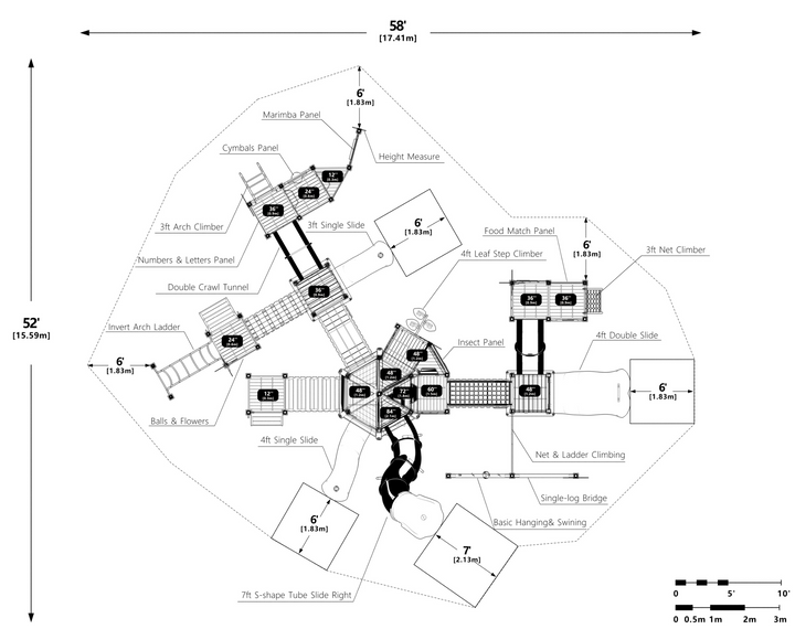 Wisdom Grow And Go Playground Structure BE35TH-0001