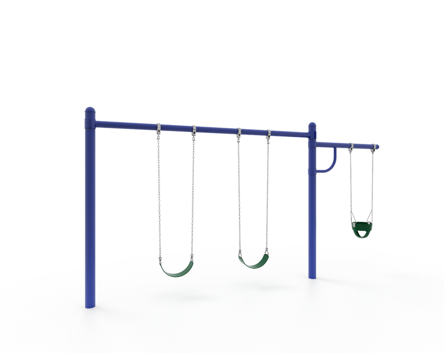 Wisdom WiseFREE 5" Single Post Swing 8Ft 1-Bay with Arm SPS-0801-1A