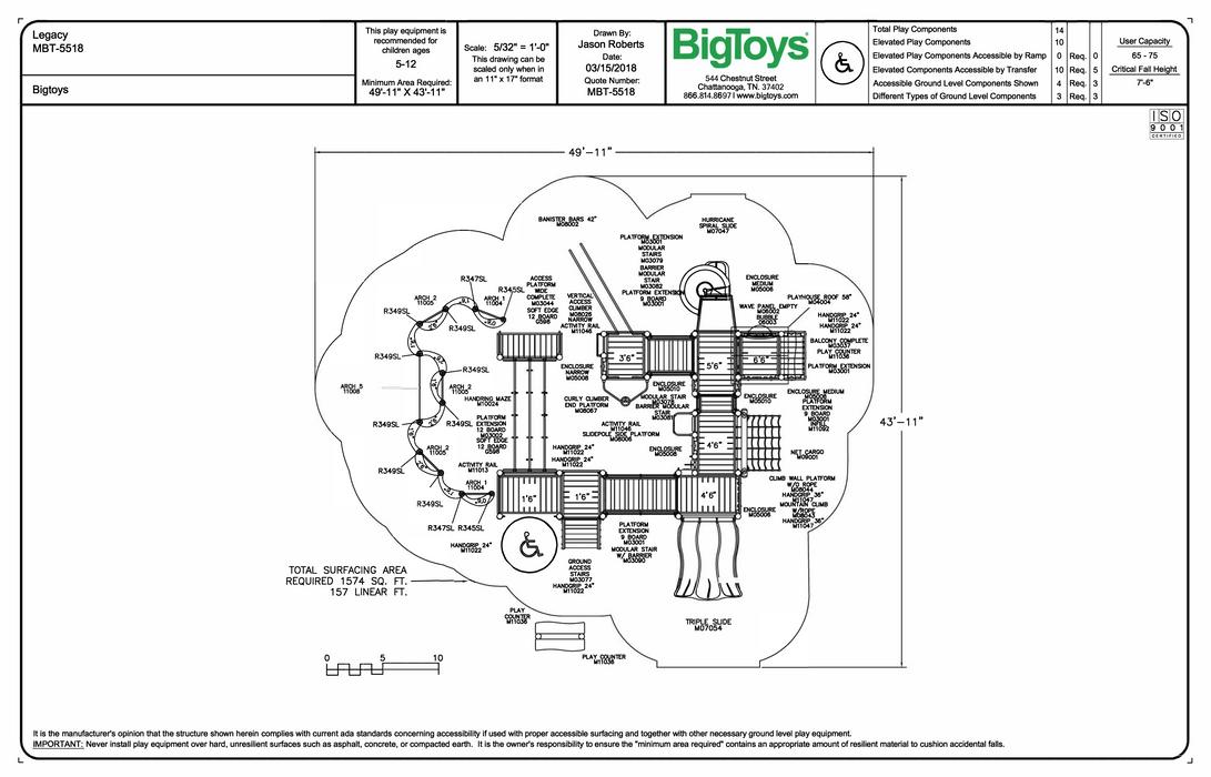 BigToys Legacy Playground Structure BT-5518, MBT-5518