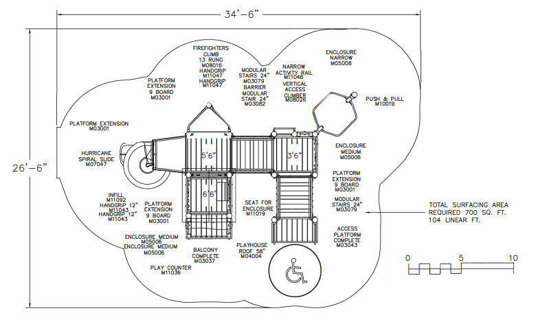 BigToys Retreat Playground Structure BT-2900, MBT-2900