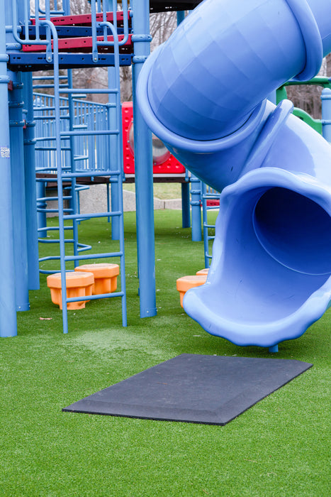 Action Play Systems Swing and Slide Rubber Playground Mat APS-Swing/Slide Mat
