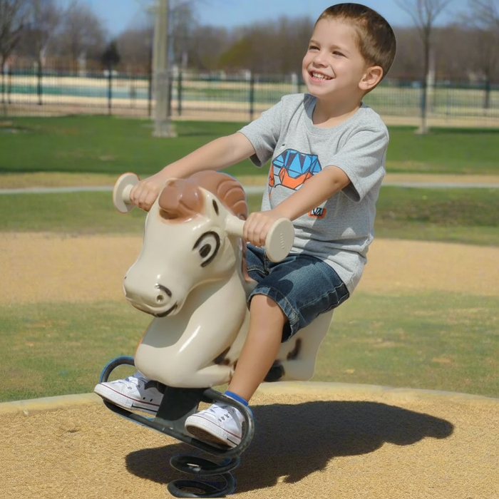 Kidstuff Playsystems Fun-A-Mal Molded Aluminum Spring Pony 9735