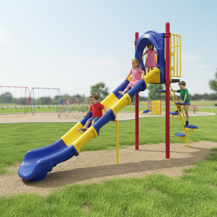 Wisdom WiseFREE 6' Freestanding Single Slide QSFS-SL72031LS