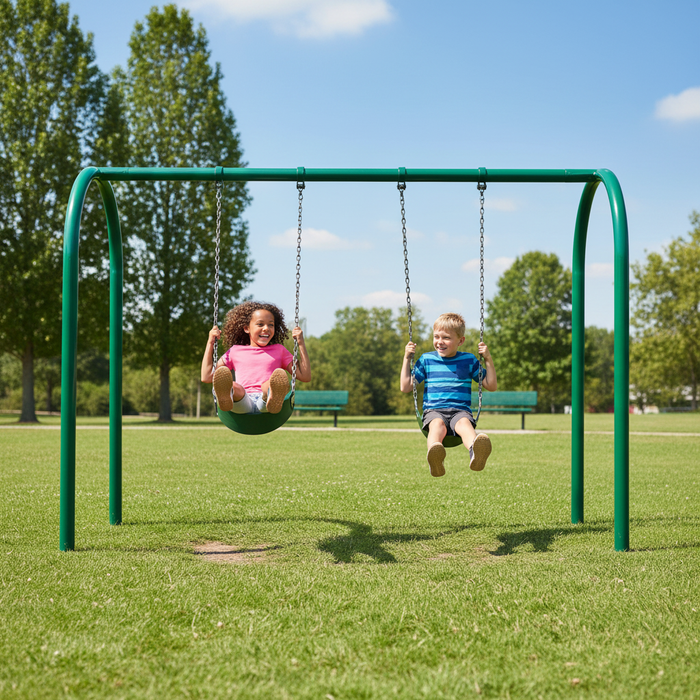 Wisdom WiseFREE 3.5" Arch Swing Set 8ft
