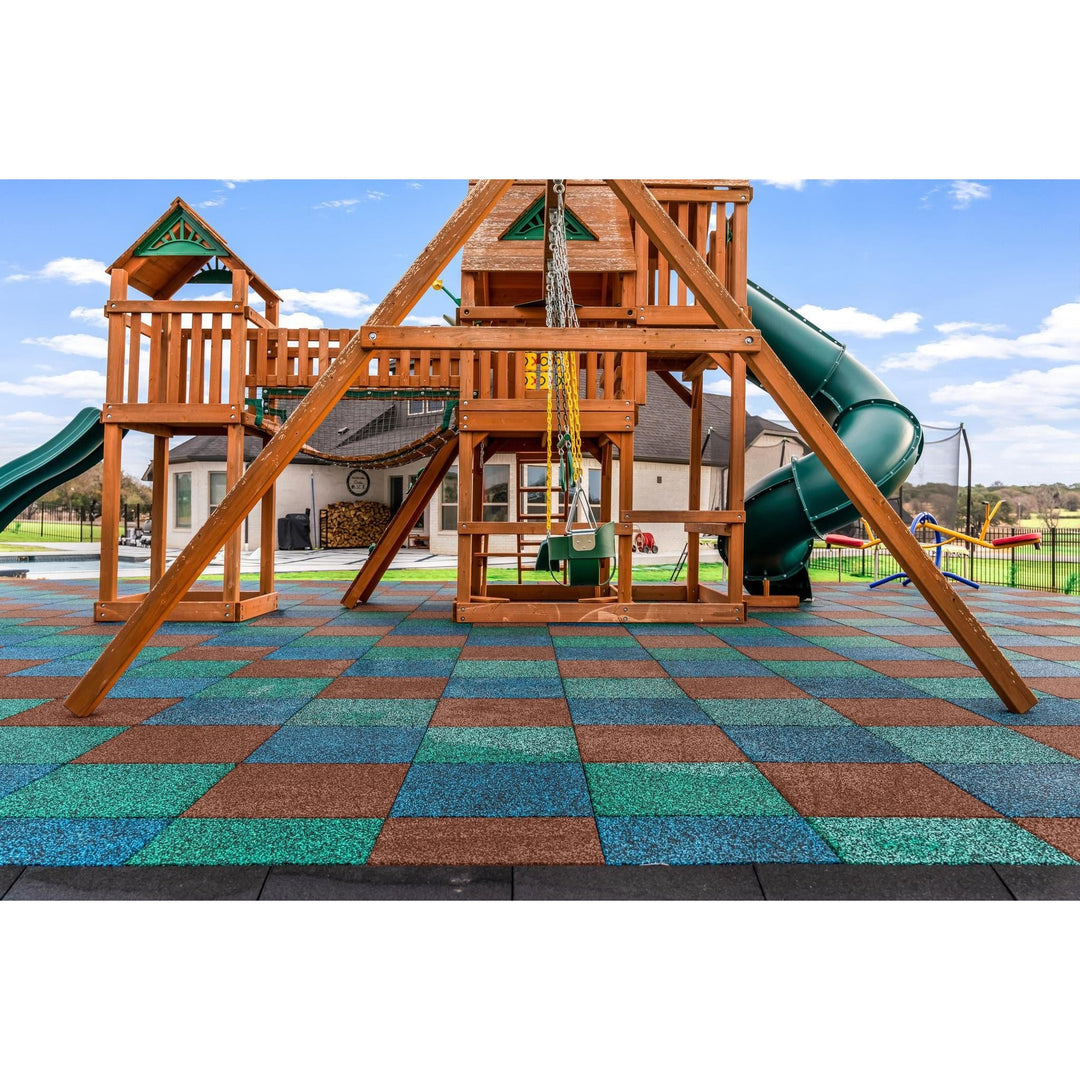 Rubber Mulch Playsafer Elevate Tile 2''