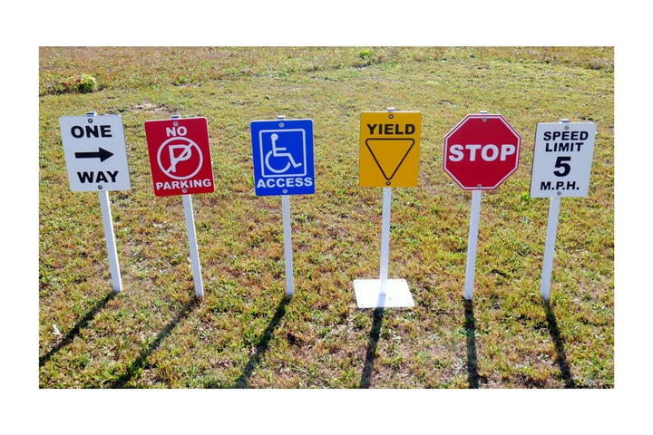 Infinity Playgrounds Traffic Signs For Trike Path - Set of 6 IP-5020