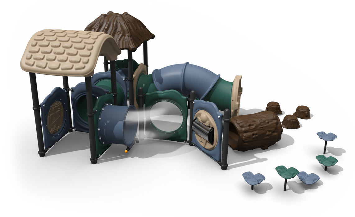 Custom Playground Equipment Tumble Town Playground Set CPP-210