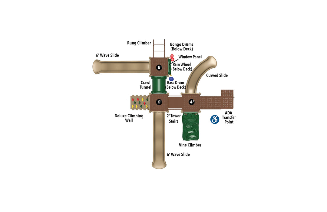 UltraPlay Systems Boulder Point Play System Playground UPLAY-079 UPLAY-045