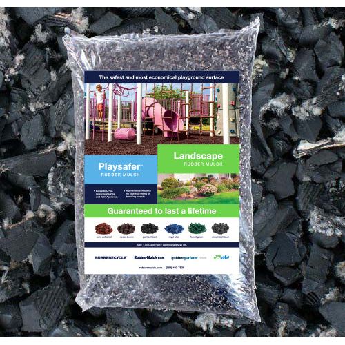 Rubber Mulch Landscape Rubber Mulch | Unpainted Black BLK-UNPAINTED-MULCH