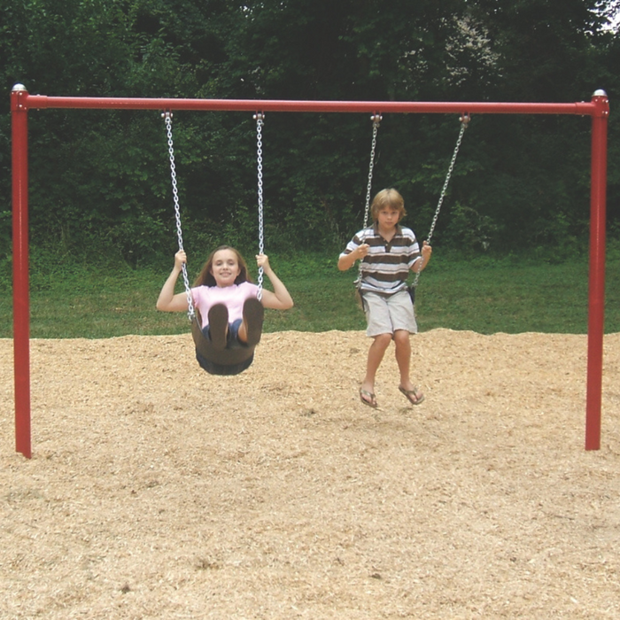 Childforms Swings 5" OD Single Post Swing Set ( 1 Bay) SWG-00033