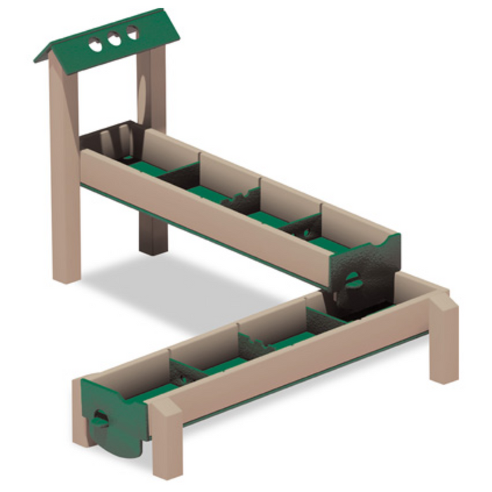 BigToys Double Waterway Freestanding Sand & Water MEC-049