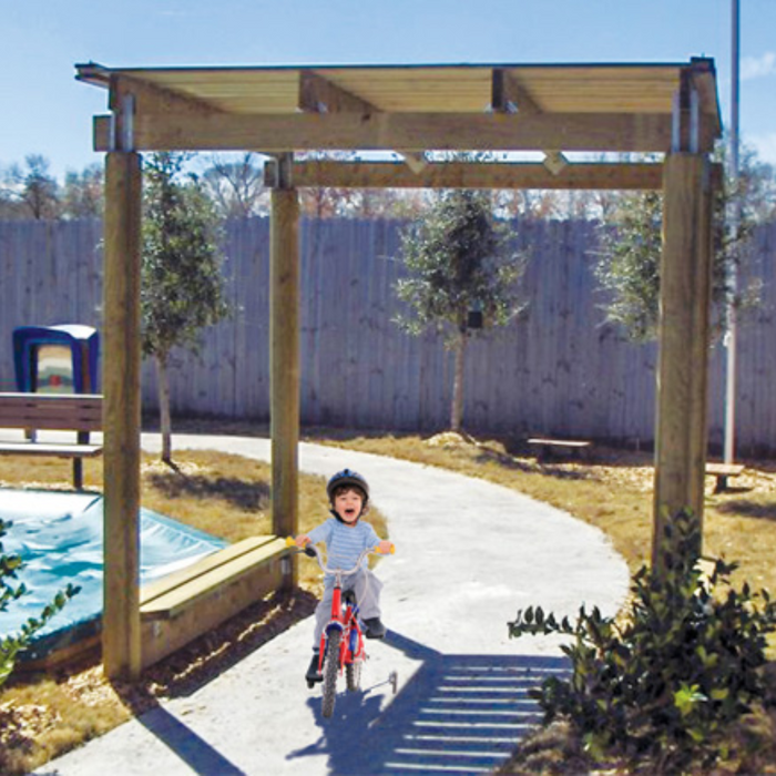BigToys Pass Through Arbor Freestanding Trike Path EC-100A