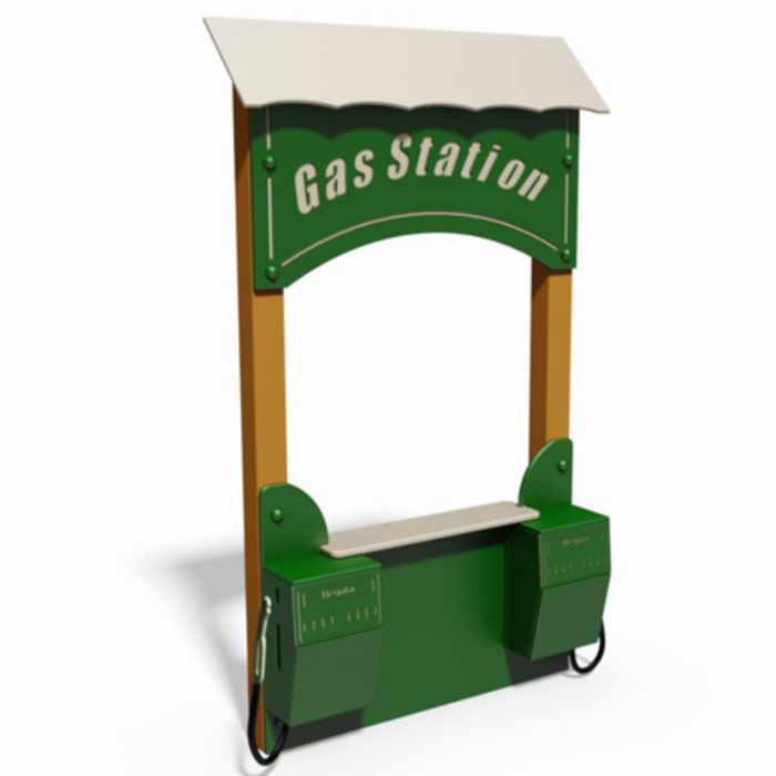 BigToys Dual Gas Pump Station Freestanding Trike Path MEC-241