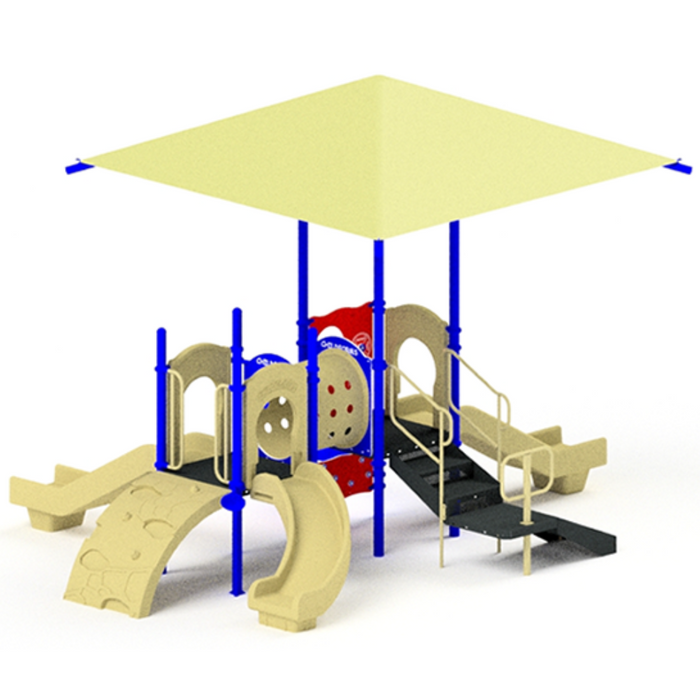 Childforms 3.5" FunPlay Structures Linville Playground Structure with Shade STR-352221-ST