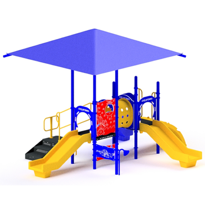 Childforms 3.5" FunPlay Structures Linville Playground Structure with Shade STR-352221-ST