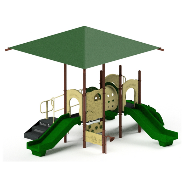 Childforms 3.5" FunPlay Structures Linville Playground Structure with Shade STR-352221-ST