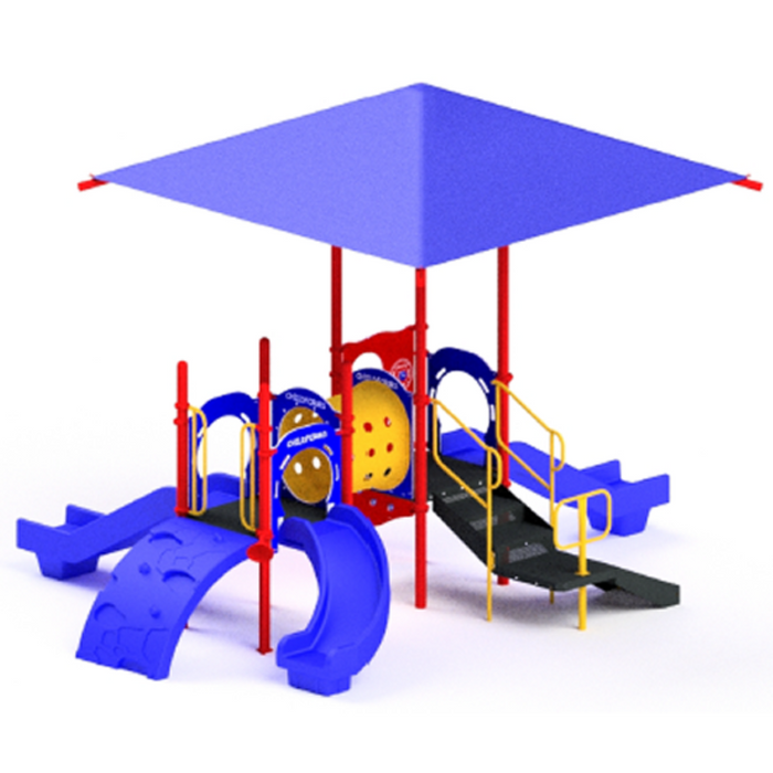 Childforms 3.5" FunPlay Structures Linville Playground Structure with Shade STR-352221-ST