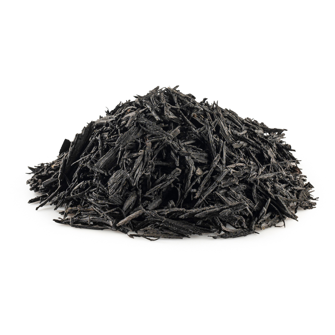 Rubber Mulch Shredded Rubber Mulch | Painted Black