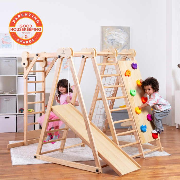 Avenlur Chestnut - 8-in-1 Jungle Gym for Toddlers AVNLR-WD-CLBR