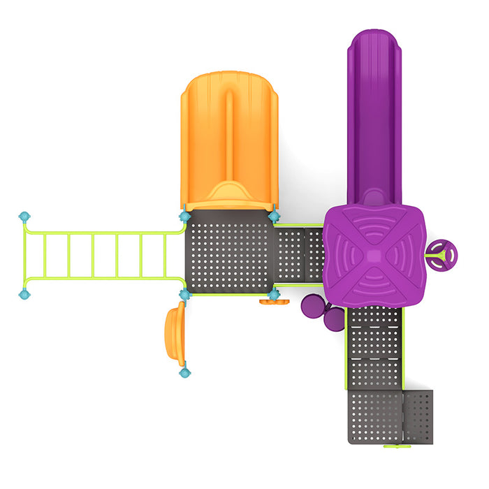 Wisdom Commercial Tunnel Rush Playground Structure WKP35-0023
