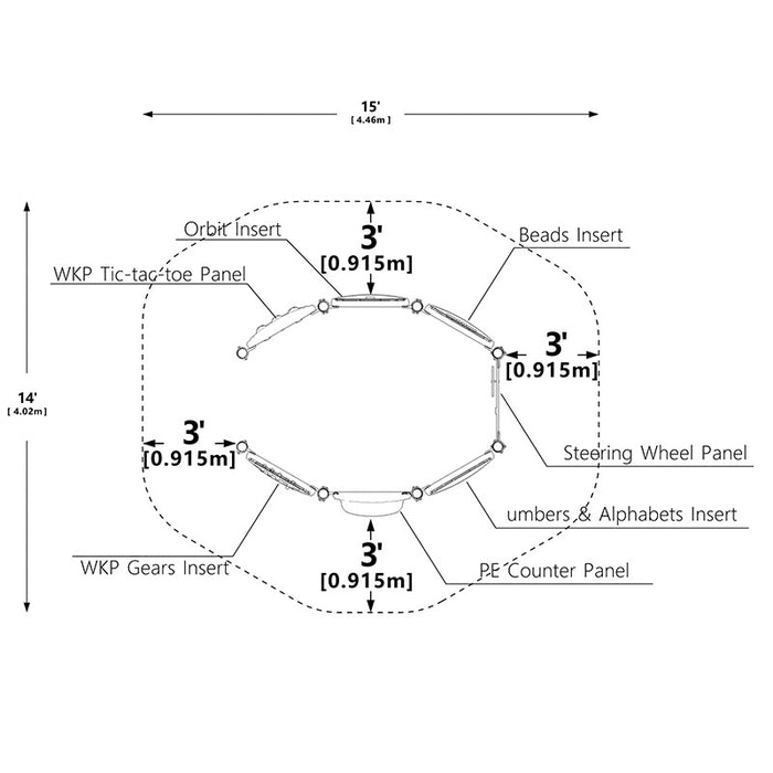 Wisdom Commercial Pinecone Play Playground Structure WKP35-0103