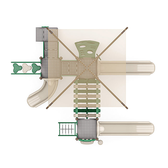 Wisdom Commercial Speedway Falls Playground Structure WKP35-0104