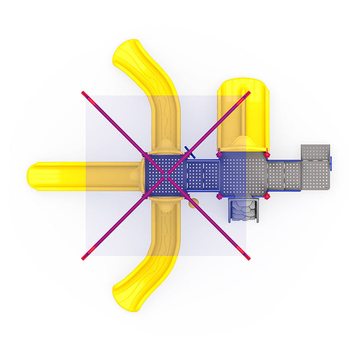 Wisdom Commercial Triad Falls Playground Structure WKP35-0105