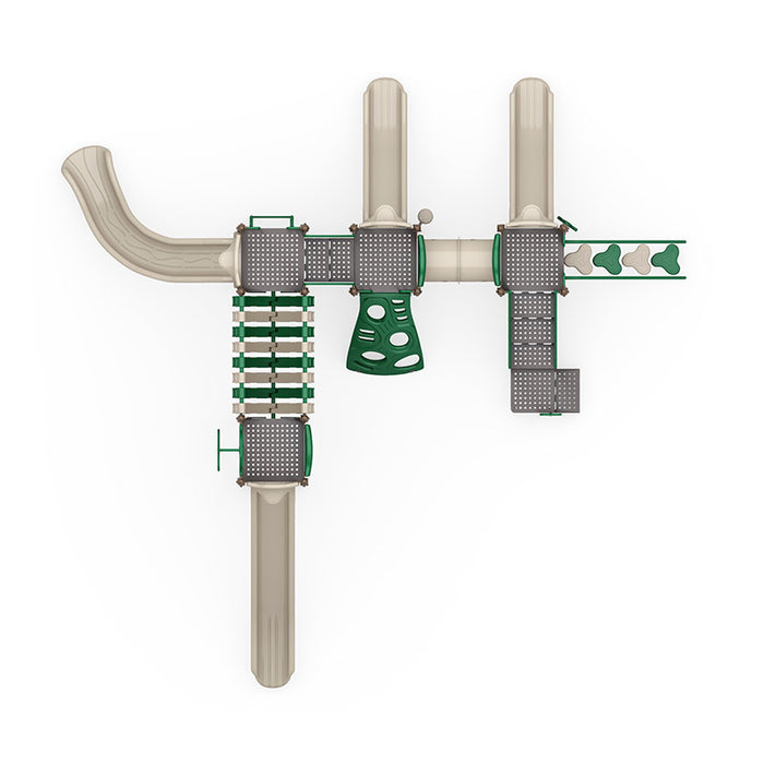 Wisdom Commercial Arch Glider Playground Structure WKP35-0106
