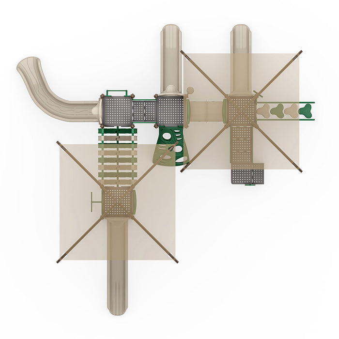 Wisdom Commercial Arch Glider Playground Structure WKP35-0106