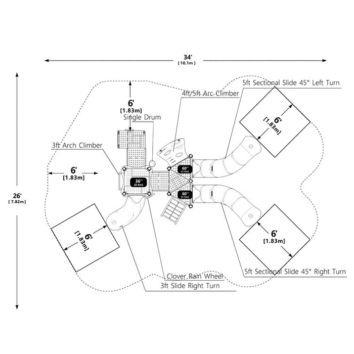 Wisdom Commercial Twin Falls Playground Structure WKP35-0107
