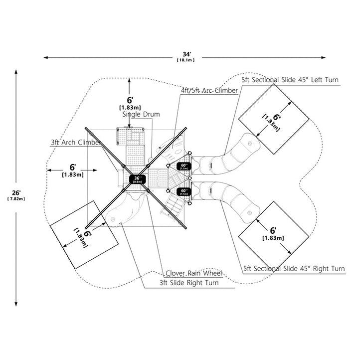 Wisdom Commercial Twin Falls Playground Structure WKP35-0107