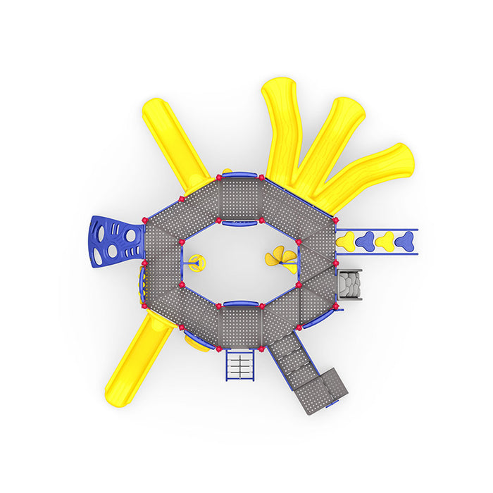 Wisdom Commercial Quad Rush Playground Structure WKP35-0108