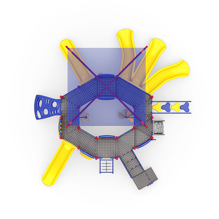 Wisdom Commercial Quad Rush Playground Structure WKP35-0108