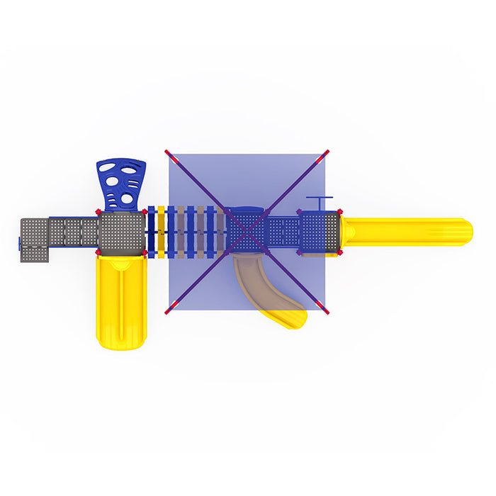 Wisdom Commercial Rush & Glide Playground Structure WKP35-0115