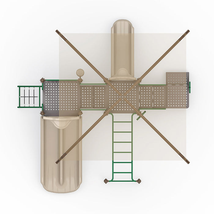 Wisdom Commercial Breezy Duo Playground Structure WKP35-0122