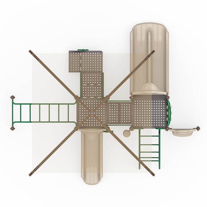 Wisdom Commercial Tunnel Rush Playground Structure WKP35-0123