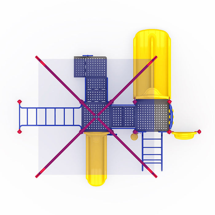 Wisdom Commercial Tunnel Rush Playground Structure WKP35-0123