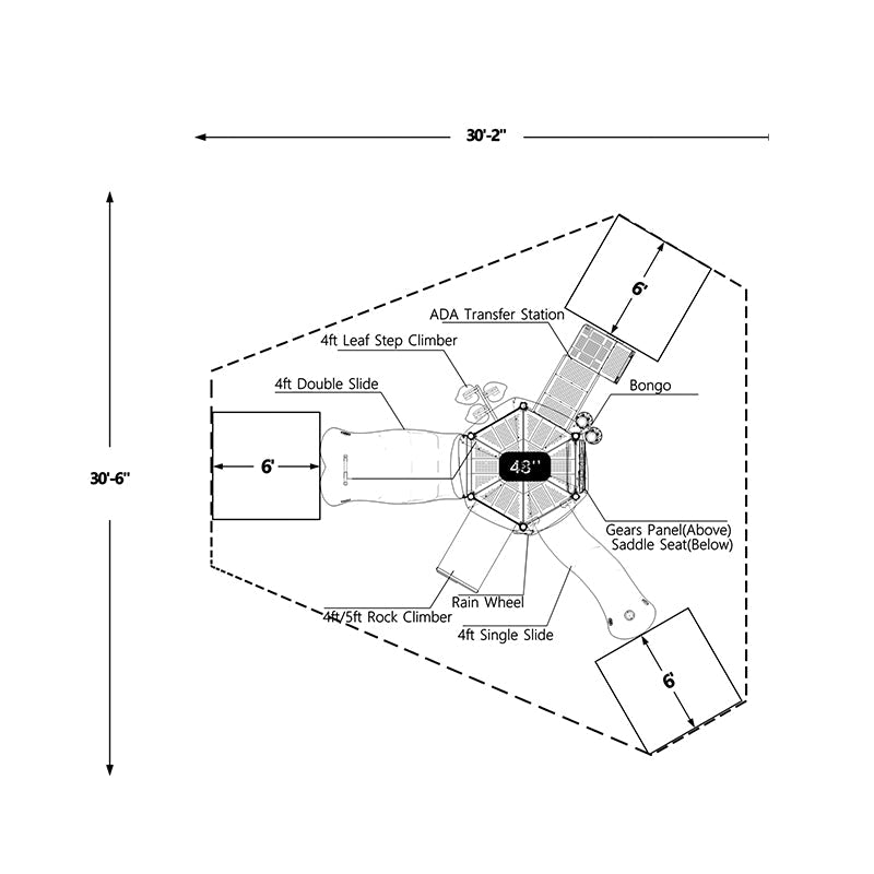 Wisdom Bugaloo Playground Structure QSWP-350008