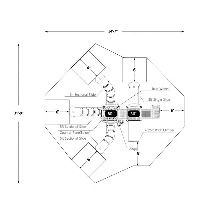 Wisdom Mount Rainier Playground Structure QSWP-350018