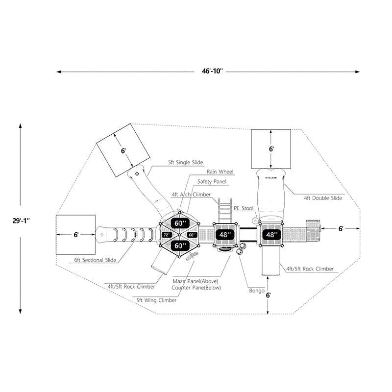 Wisdom Harpers Place Playground Structure QSWP-350019