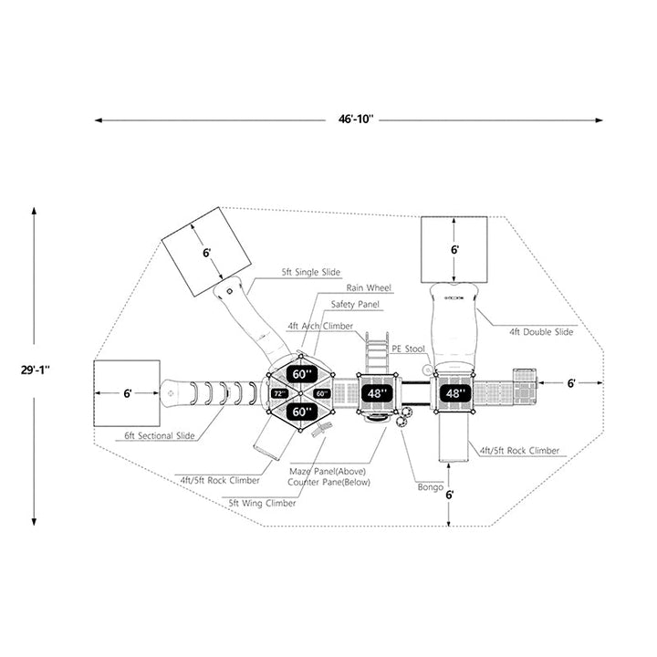 Wisdom Harpers Place Playground Structure QSWP-350019